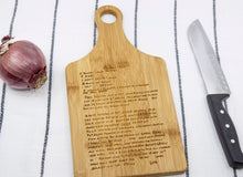 Load image into Gallery viewer, Personalized cutting board, handwriting, handwritten recipe, cutting board, recipe cutting board, engraved handwriting, recipe cutting board
